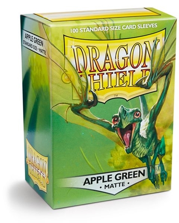 Dragon Shield - Matte Apple Green Sleeves - Standard Sleeves (100 stk) - Plastiklommer